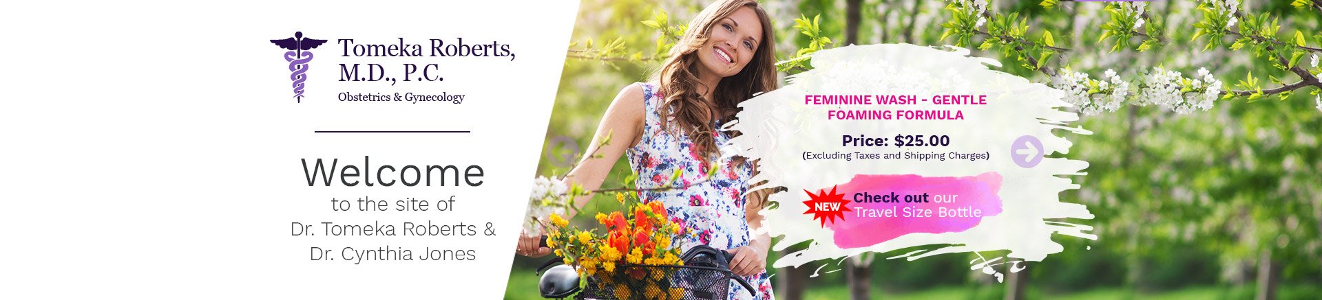 Dr. Tomeka Roberts, M.D Obstetrics and Gynecology, Mobile Banner