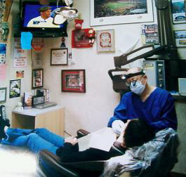 Dental In Willoughby Hills - Dr. Stern with a patient
