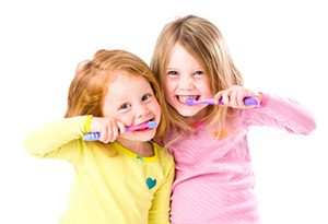 Kids Brushing Teeth