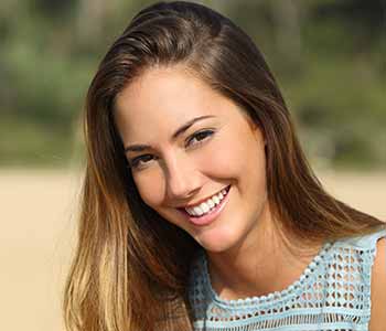 Happy smilling lady with brighter teeth