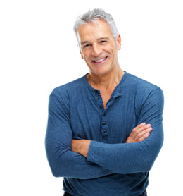 Denture Repair Chicago - Elderly man