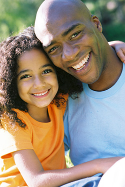 Affordable Family Dentistry in Chicago - Father and daughter