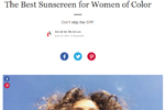 The Best Sunscreen for Women of Color