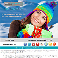 Essex Fells Newsletter Archive - Image Dermatology December Newsletter 2014