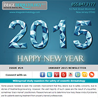 Essex Fells Newsletter Archive - Image Dermatology January Newsletter 2015