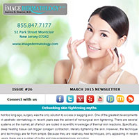 Essex Fells Newsletter Archive - Image Dermatology March Newsletter 2015