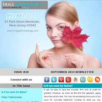 Essex Fells Newsletter Archive - Image Dermatology September Newsletter 2014