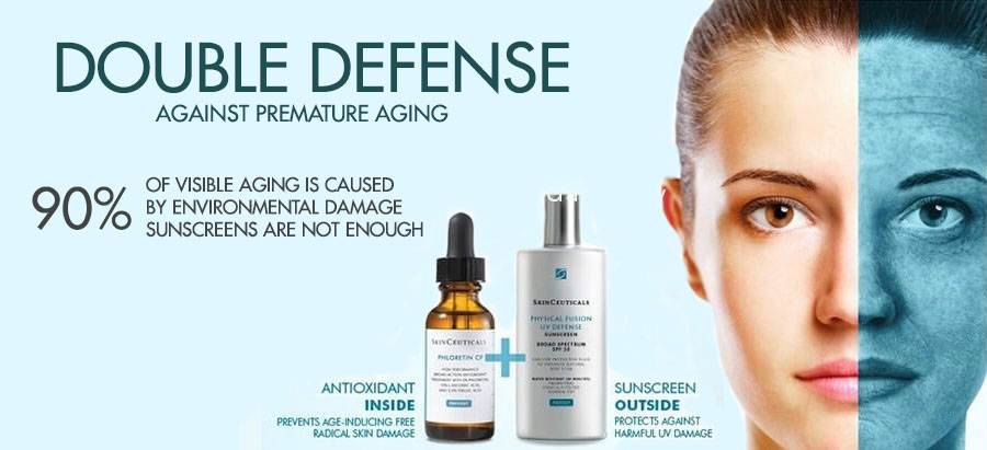Dobule defence against premature aging poster