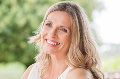 Happy mature woman