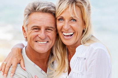 Mature couple smiling