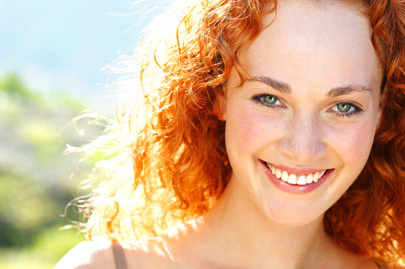Smiling woman outdoor