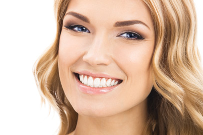 Young cheerful smiling woman