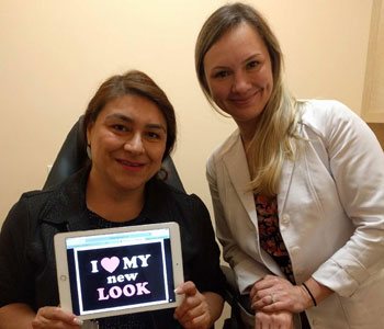 Anya Stassiy with another Happy Patient at Khrom Dermatology & Aesthetics