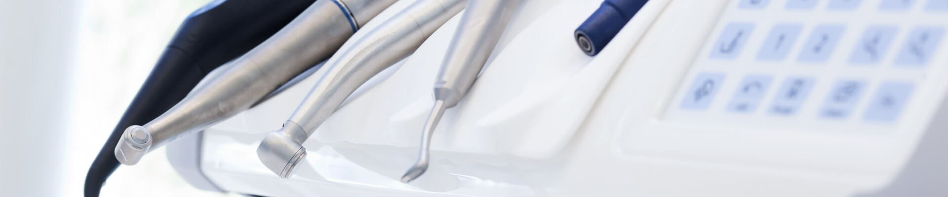 Closeup of dental equipment