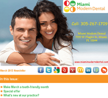 Miami Dental - March 2013 Newsletter