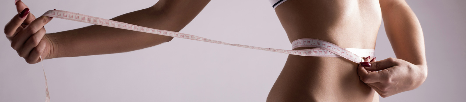 Slim body of woman
