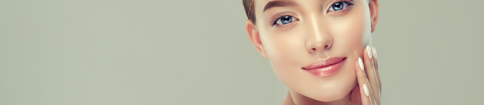 Beautiful young woman with clean fresh skin