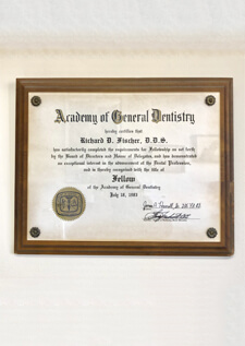 Academy of General Dentistry Award