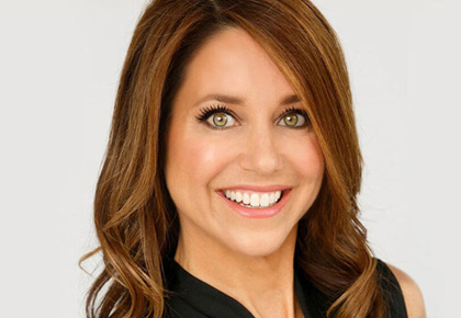 Beautiful woman with bright white teeth smiling