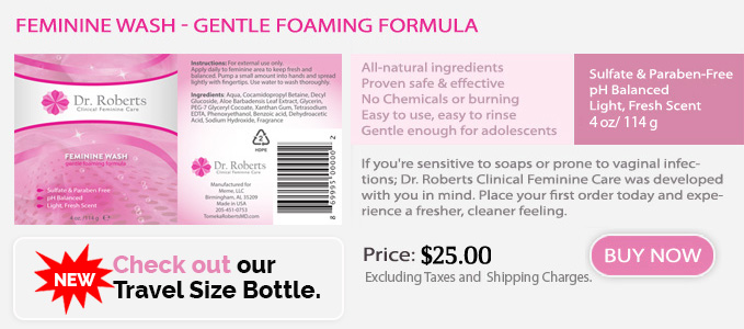Dr. Tomeka Roberts, M.D Obstetrics and Gynecology,Feminine Wash- Gentle Foaming Formula