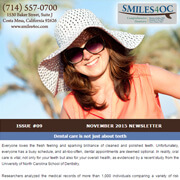 Dentist Costa Mesa Newsletters - November, 2015 Newsletter
