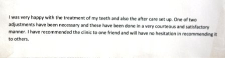 Written Testimonial 23