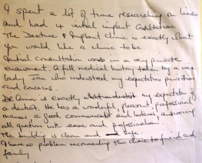 Written Testimonial 31