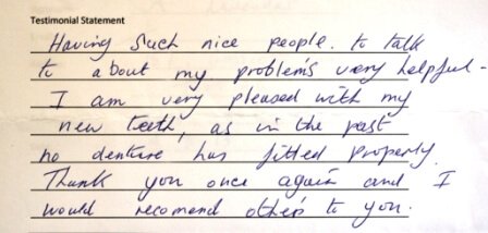 Written Testimonial 44