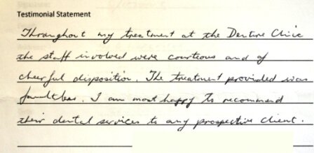 Written Testimonial 45