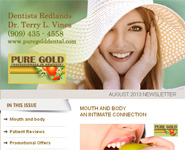 Dentist Redlands - Newsletter August 2013 link