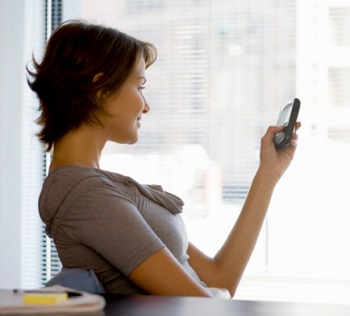 Woman calling on mobile phone