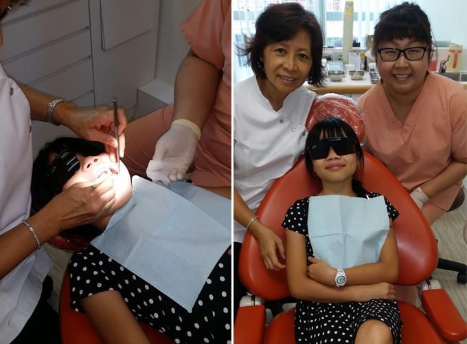 Dr. Tong with happy patient