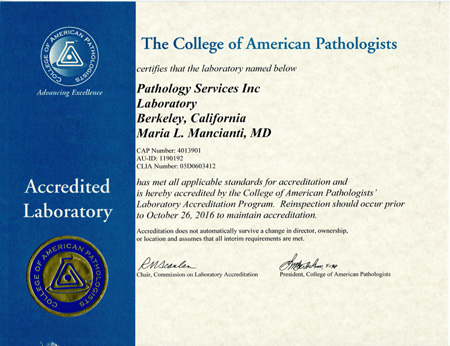 <?php echo $pk;?> - CAP  Accreditation