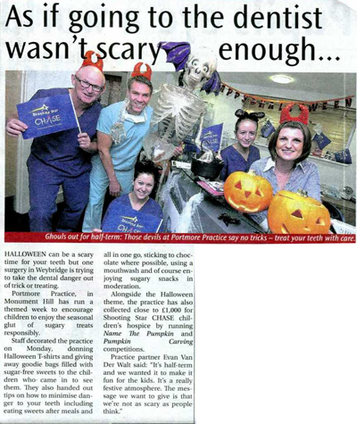 Smile Makeover Weybridge Surrey - the halloween article