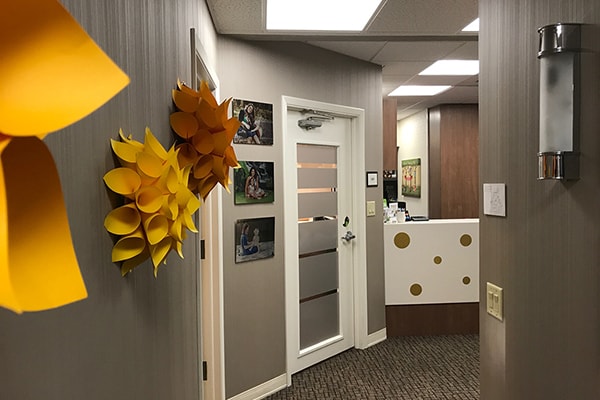 Sona J. Isharani, DDS, Office Tour Client Office hallway