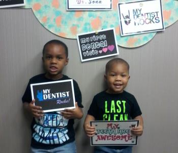 kids after the dental procedure from Sona J. Isharani, DDS in greensboro nc